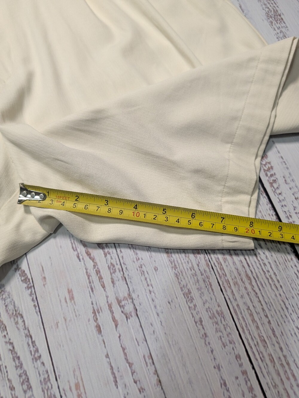 Roundtree & Yorke Caribbean Silk Shorts Cream Size 38 NWT - Picture 13 of 13